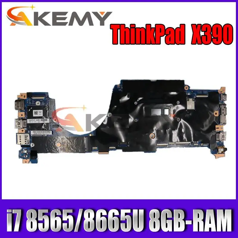 

For ThinkPad X390 Yoga laptop motherboard 18729-1 448.0G105.0011 with i7 8565/8665U CPU 8GB-RAM tested 100% working
