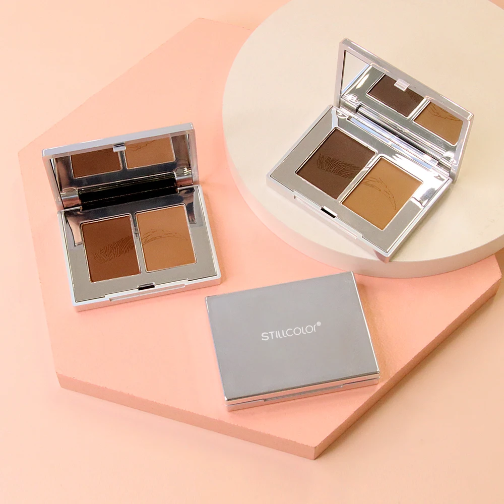 

2022 eyebrow powder private label eye brow powder pressed waterproof long lasting tint eyebrow powder