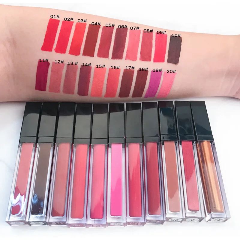 

Oem Private Label Beautiful Matte Velvet Liptint Makeup Liquid Lipstick, Choose