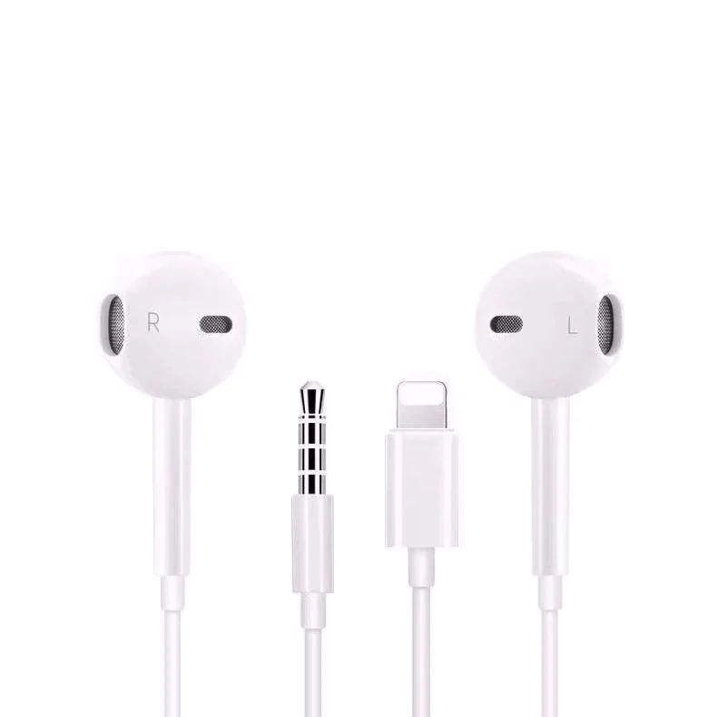 

Best sale mobile phone 3.5mm jack TYPE-C wired earphone earpod hand free earbuds wired headset for iphone