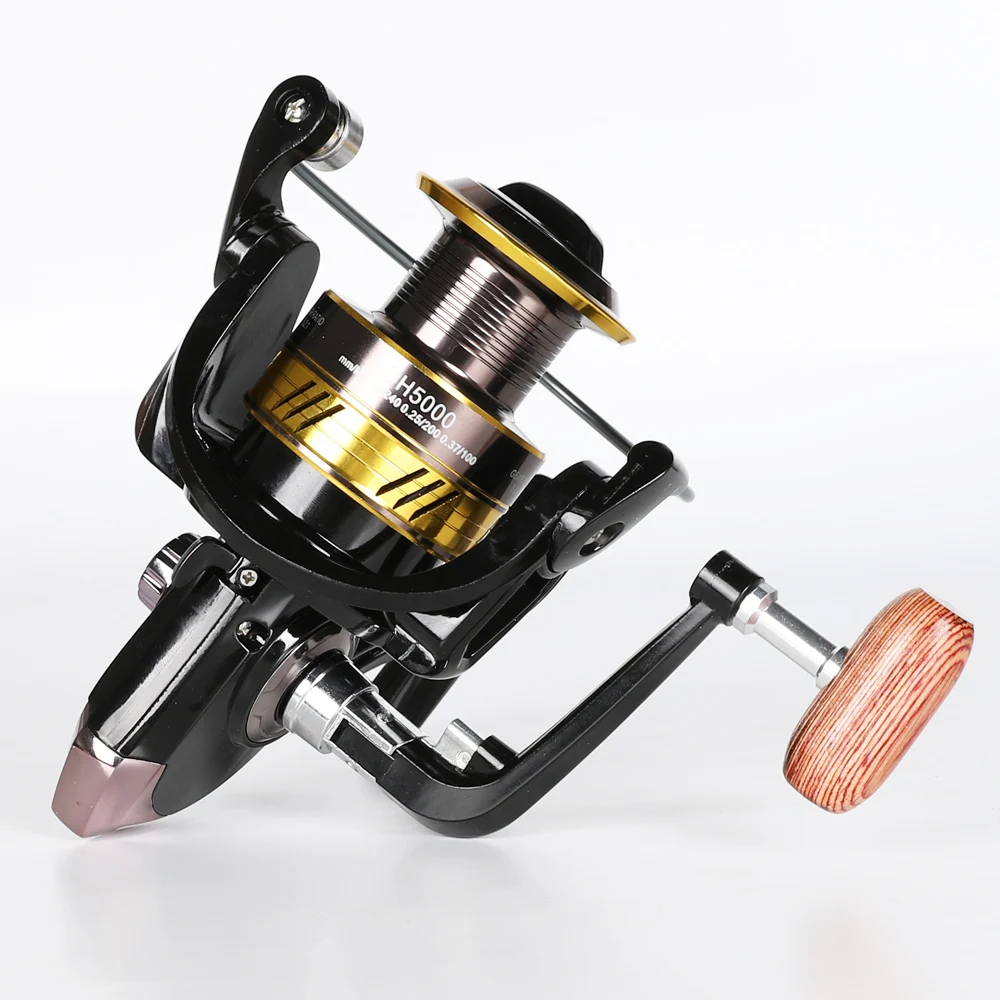 

Hot Sale Wooden handle Spinning Fishing Reels Fishing Rod Accessories 10KG Max Drag