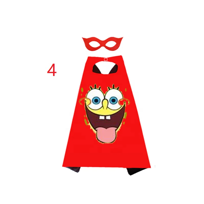 
Factory Hot Sale Fashion Satin Superhero Cape ,cartoon cape and mask various size personal birthday party 