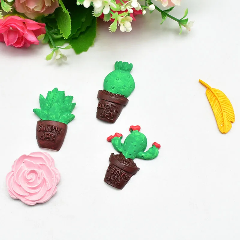 

DIY Baking Tool Three-hole Cactus Aromatic Chocolate Cakesilicon Mold for Gypsum Liquid Touch Turn Sugar Silicone Mold