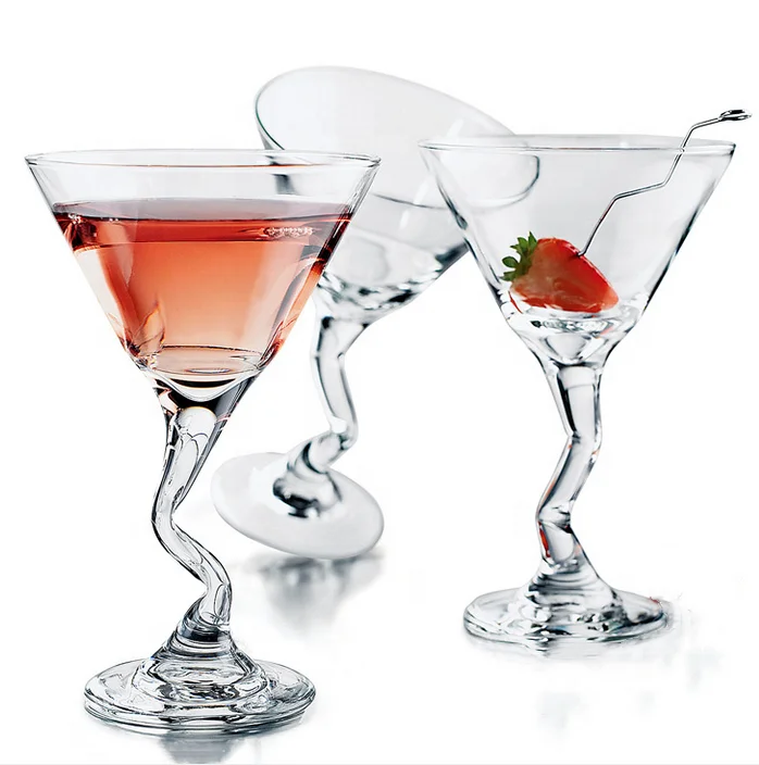 

140ml Stemmed Martini Glasses Long Stem Elegant Glassware, Customized