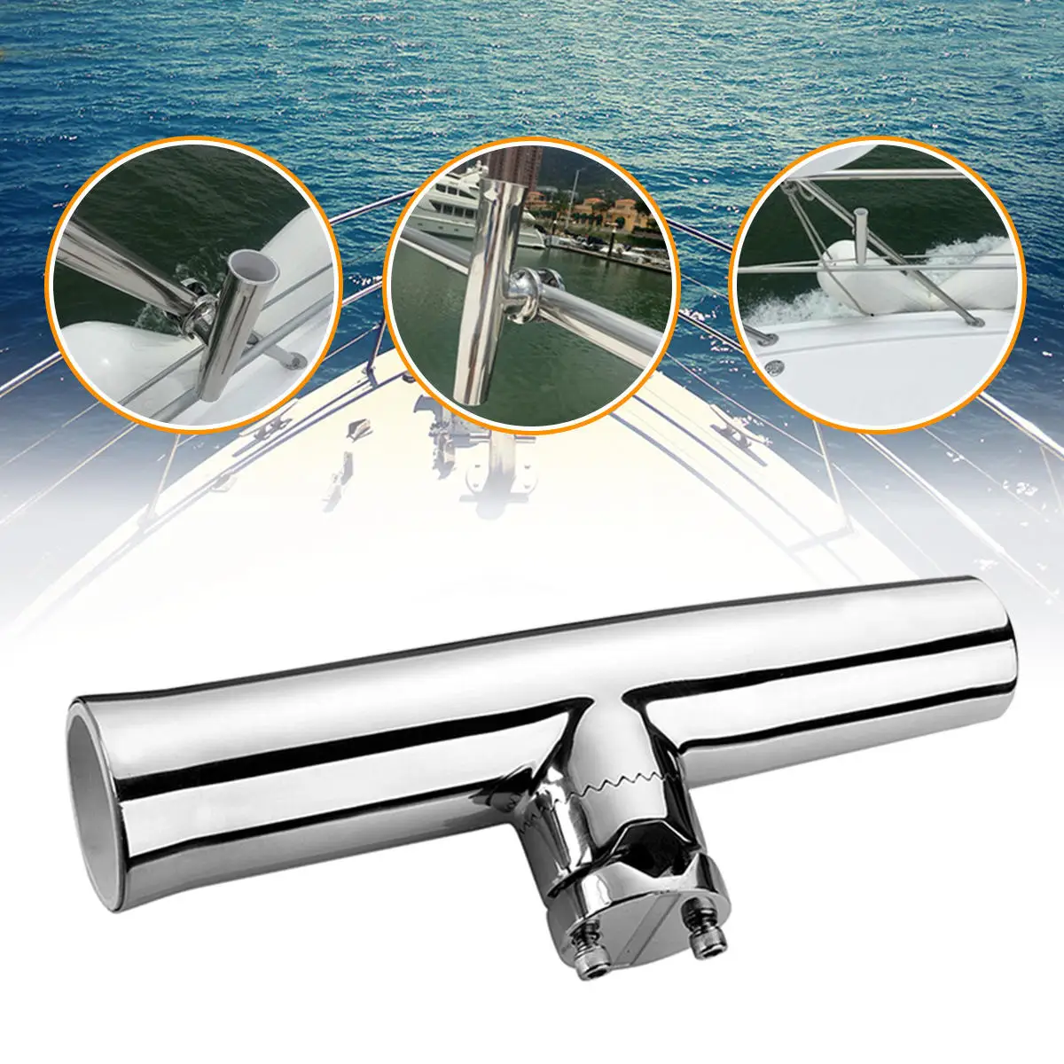 Boat Accessories Stainless Steel 316 Adjustable Fishing Boat Rod Holder ...