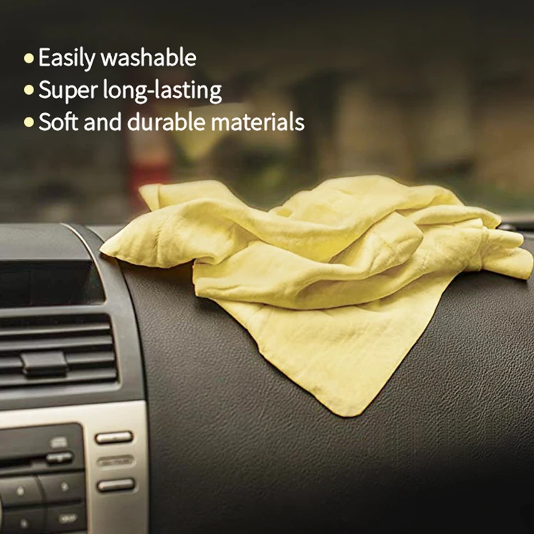 Premium Shammy Cloth For Car Drying - 2pk(26"x17") - Super Absorbent Synthetic