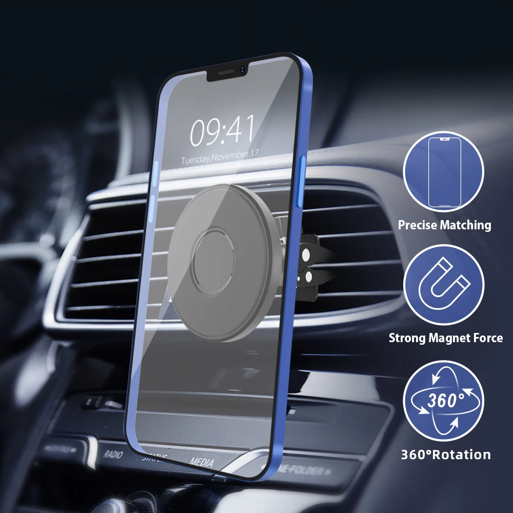 

Factory Price N52 Magnet Car air vent Mount Phone Bracket Car Holder Magnetic Phone Holder for MagSafing Iphone 12