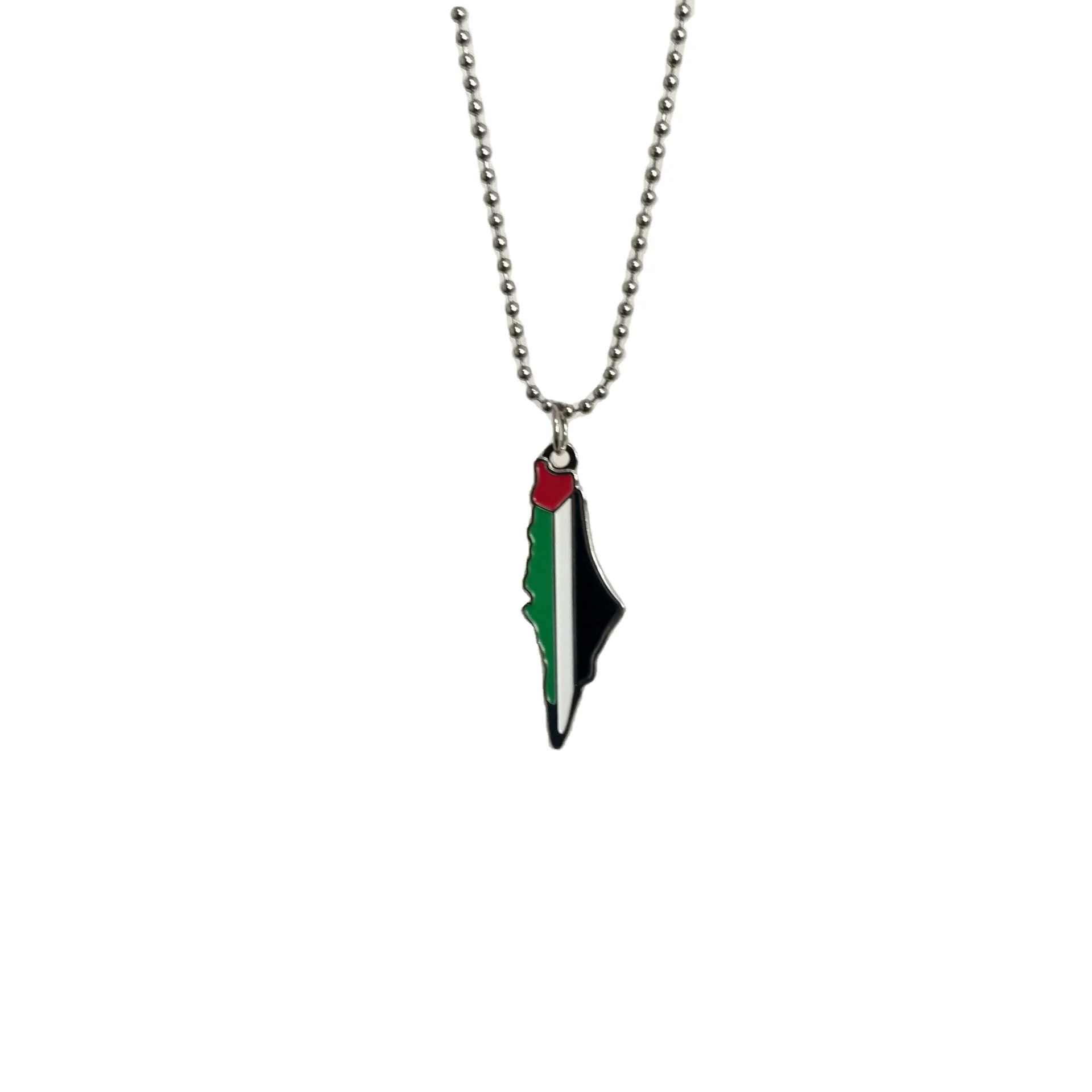 

2021 The New Latest Custom Style Trend Palestine Flag Necklace