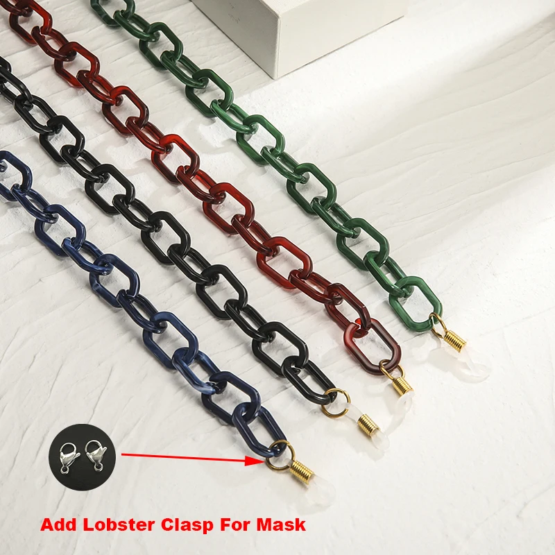 

Trendy Square Acrylic Sunglasses Chain Anti Slip Chain Holder Eyeglass Strap Chain For Sunglasses Women Men Fine Jewelry