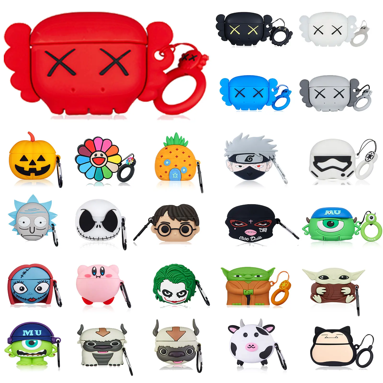 

Amazon Hot Sale 3D Anime Cartoon for Airpod Pros for Girls Women Men Fashion Funny Animal Design for Airpod Case, Multiple colors