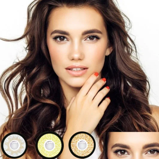 

2021 Double Color Soft Wear Daliy Contact Lens Natural Looking Colored Contact Lenses, 6 colors