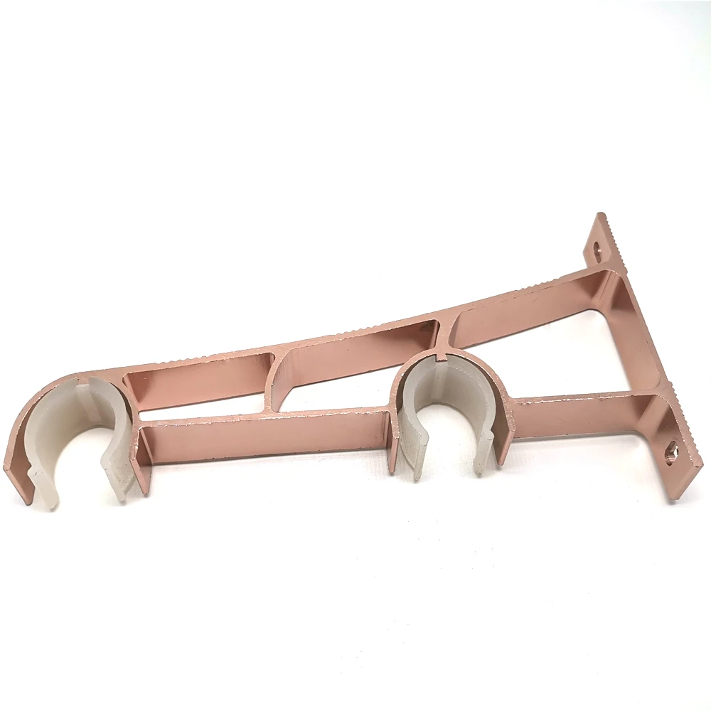 For Adjustable/double Curtain Rod Brackets Anodized Aluminium Curtain