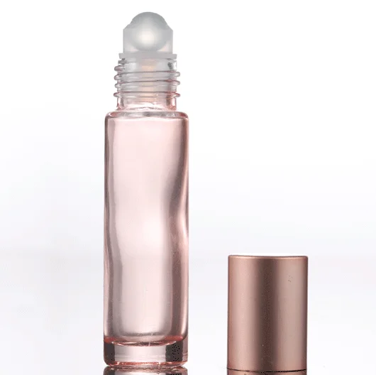 5PCS 10ML Essential Oil Bottles Glass Roller with Roller Balls Perfume Bottles Roll on  Vials Travel Bottle