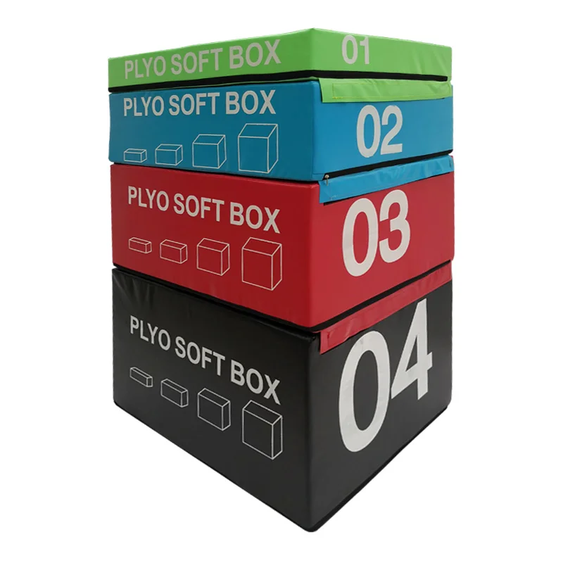 

Factory wholesale High density4 in 1 soft plyometric jump box gymnastics soft box jump polymetric jump box, Optional