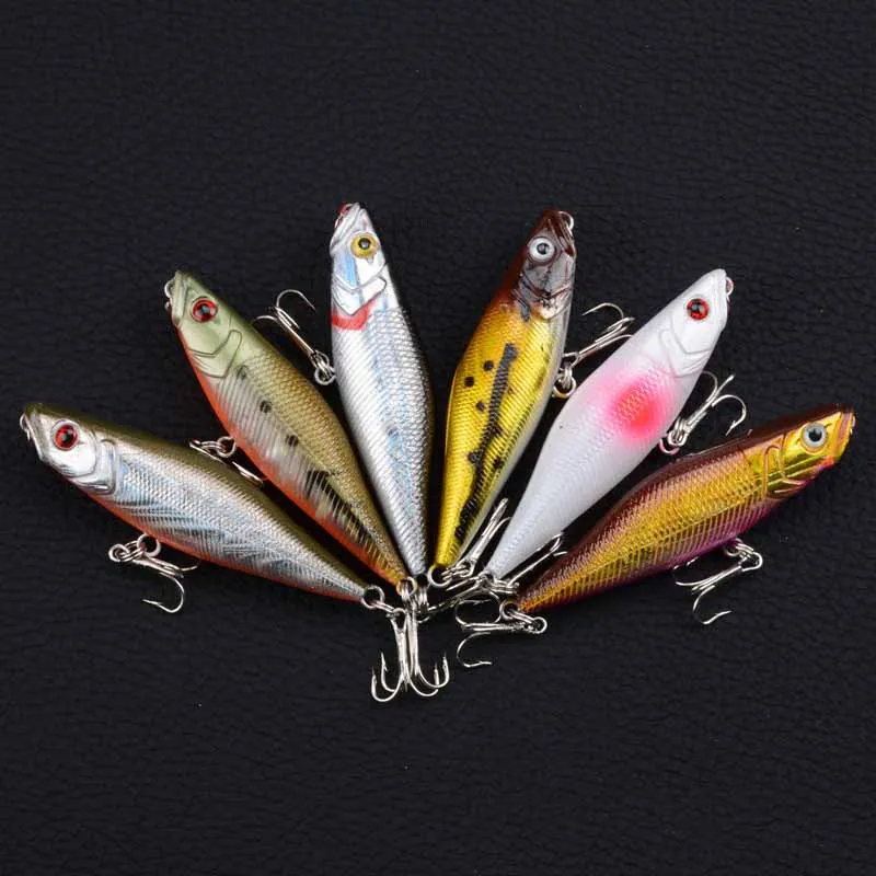 

Popper Bait Best Artificial Hard Bait Lure For Fishing 0.5-1.5M Depth, 6 colors