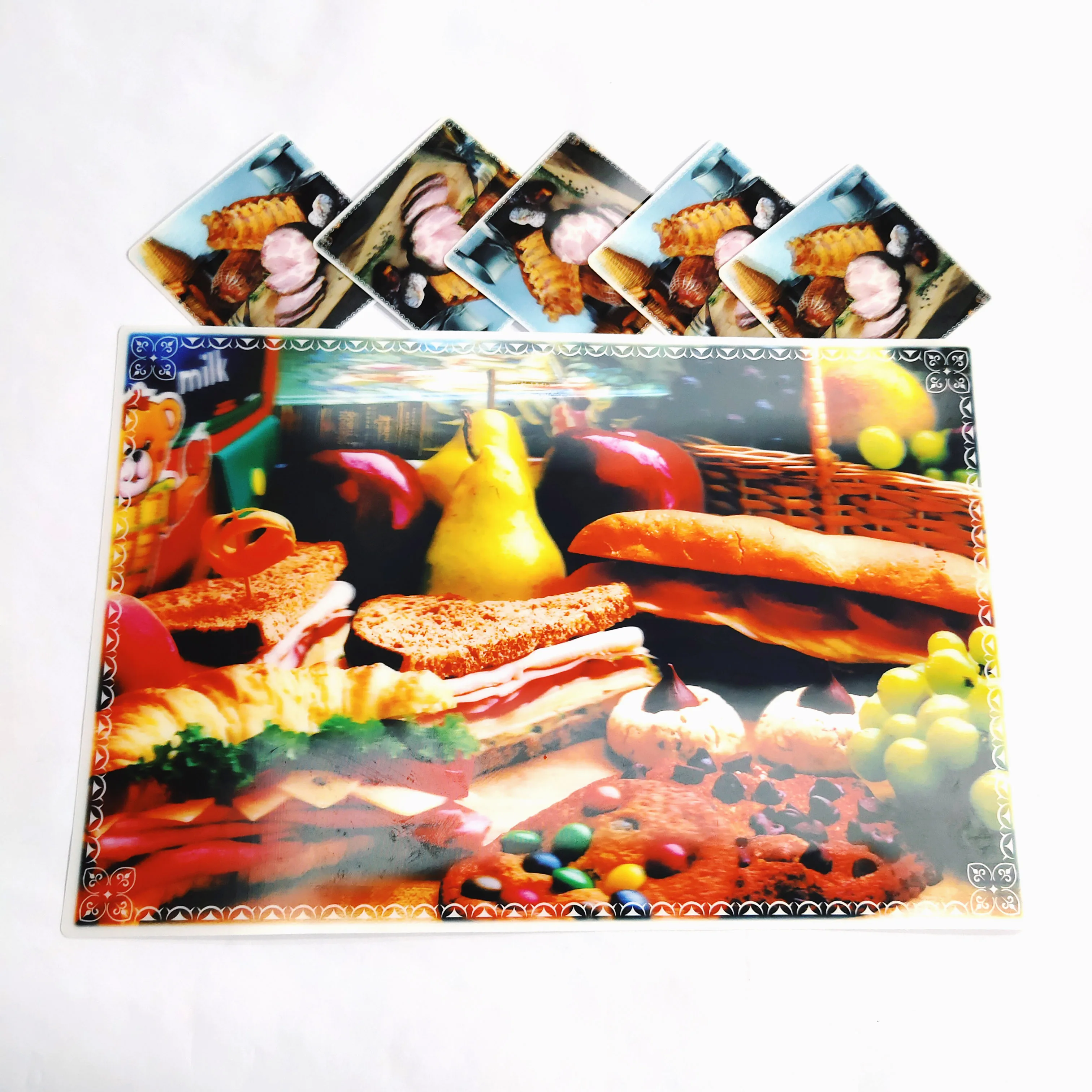 

XS ltd. Dining Table Placemats Plastic Children Baby PP Placemat Silicone