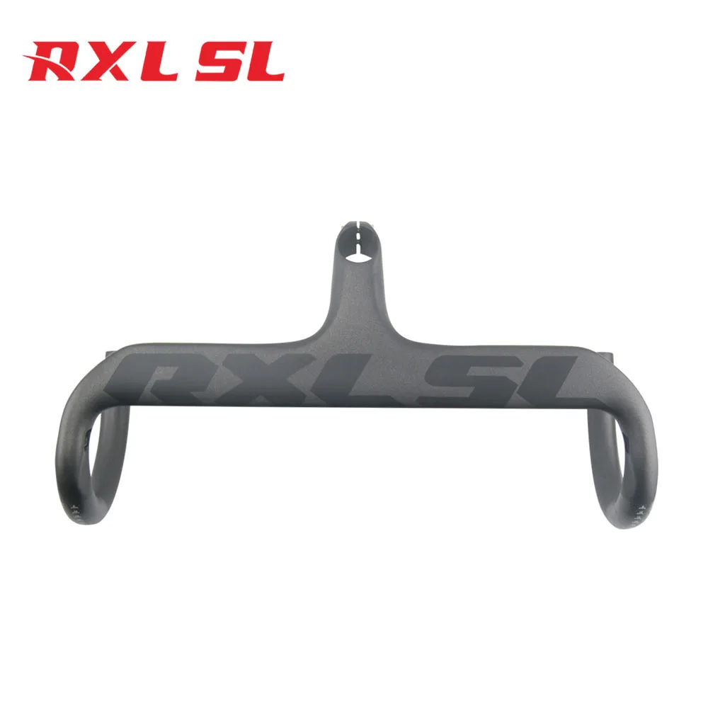 

RXL SL Full Carbon Bicycle Vertical Stem Integrated Handlebar 1-1/8" 400/420/440 UD Matte Cycling Road Bike Handlebars, Black