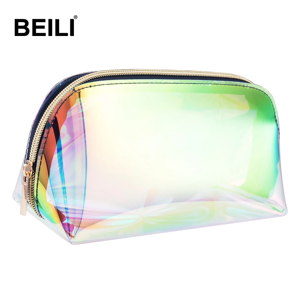 

BEILI Wholesale Luxury PVC Christmas Style Makeup Bag For Women