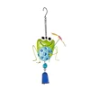 Metal and Glass Frog Bouncy Hanging decoration hanging bells for doors