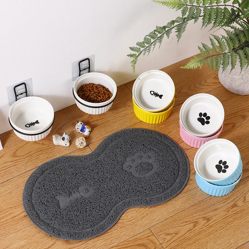 

Cat Feeder Bowl Wall Mounted Cage Mounted Ceramic Factory Wholesale Hot sell