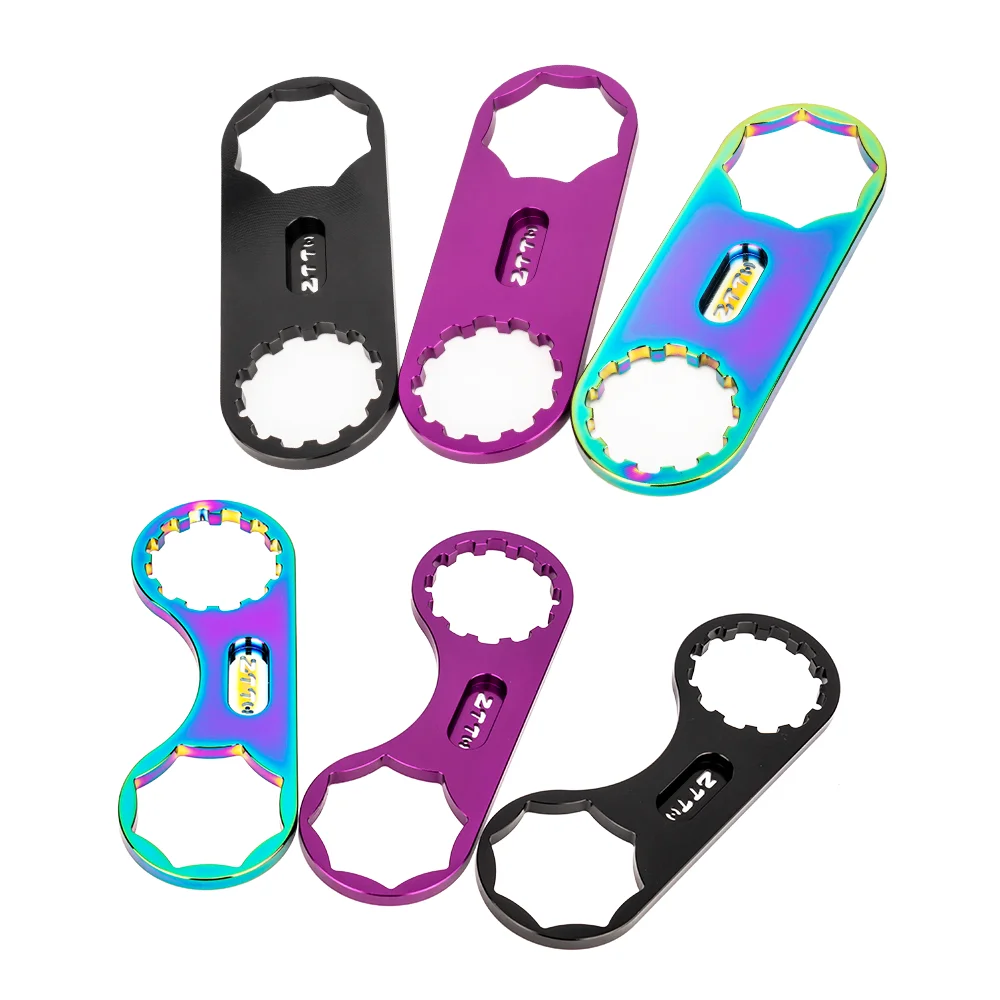 

ZTTO MTB Parts Bike Fork Tool Shoulder Wrench Bicycle Front Fork Valve Cap Remove Repair Tools Suitable For XCT XCR XCM, Black, purple, rainbow