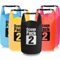 

Super Deal 500D PVC Floating 2L Duffle Ocean Pack Waterproof Backpack Dry Bag Perfect for Swimming Fishing Kayak Paddle