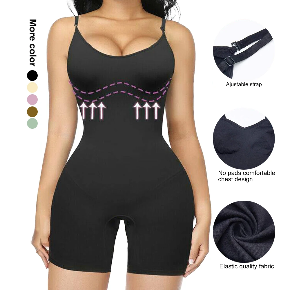 

Hot Base Shapewear Post Partum Faja Compression Colombianas Waist Trainer Plus Size Shapers Bodysuit Full Body Shaper Fajas, Black/green/brown/pink/nude