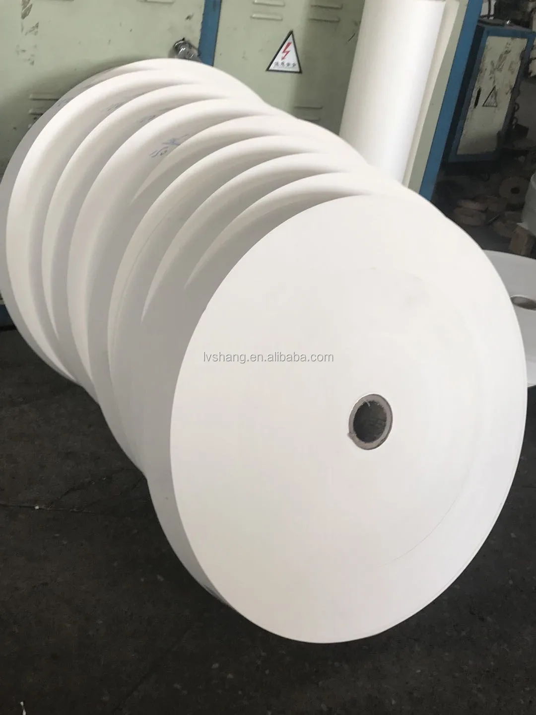 Cup Bottom Roll Raw Material With Single Pe Coated For Paper Cup Fans ...