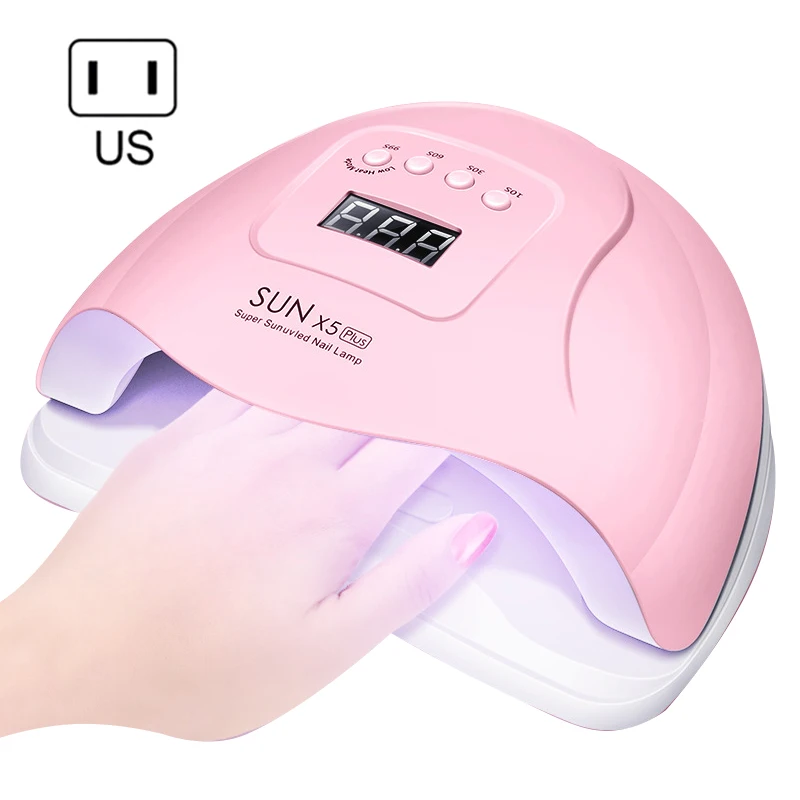 

Hot Selling SUN 5X Plus UV LED Lamp Nails Dryer 120W/80W Lamp Manicure Gel Nail Drying Lamp For Gel Polish Varnish, White/pink