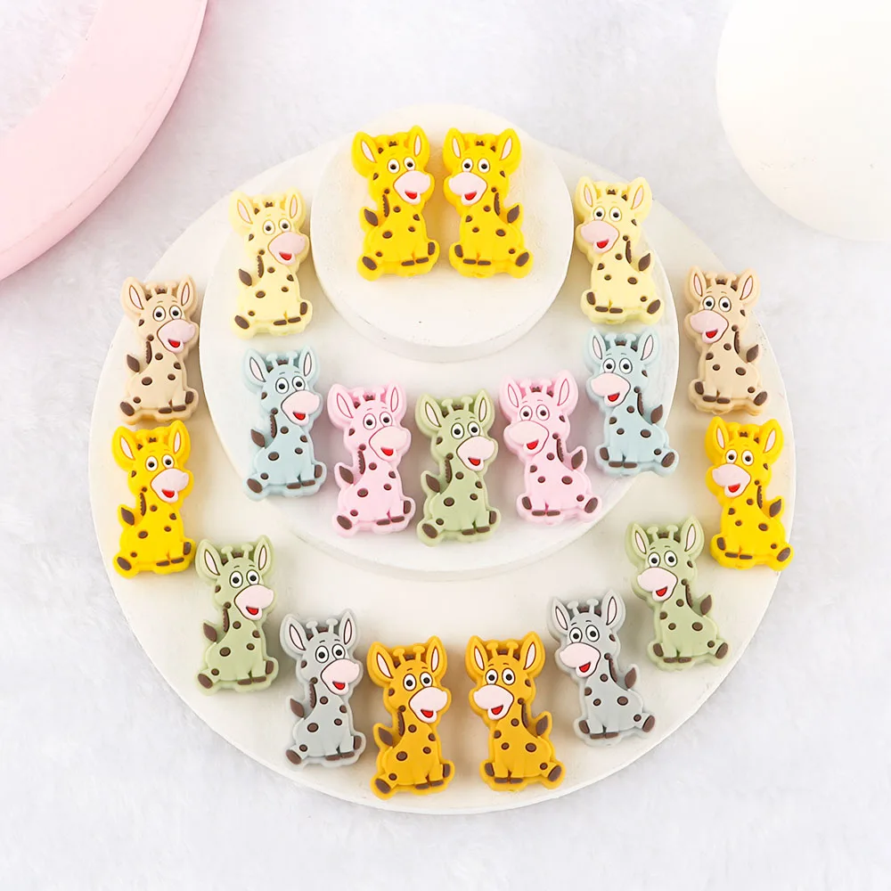 

Kovict Custom Organic Giraffe Food Grade Baby Teeth Silicone Beads Toy Loose Beads