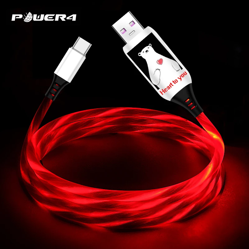 
USB cable pure copper core super fast charging USB line low price sample free iphone/android/type-C usb cable with led light 