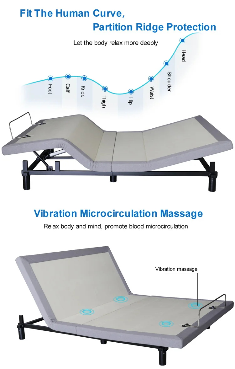 
4420 Modern Comfort Bedframe Led King Size Bed Frame House 