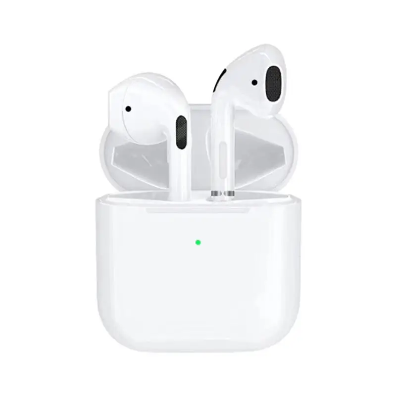

V5.1 Renamed GPS Popup Super Mini Tws Pro5 Headset With Power Supply Case, White