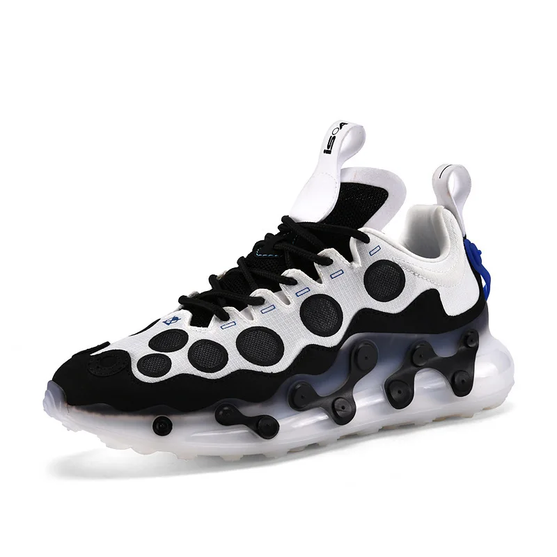 

2021 new button sports shoes casual men's shoes breathable mesh shoes, 3 colors
