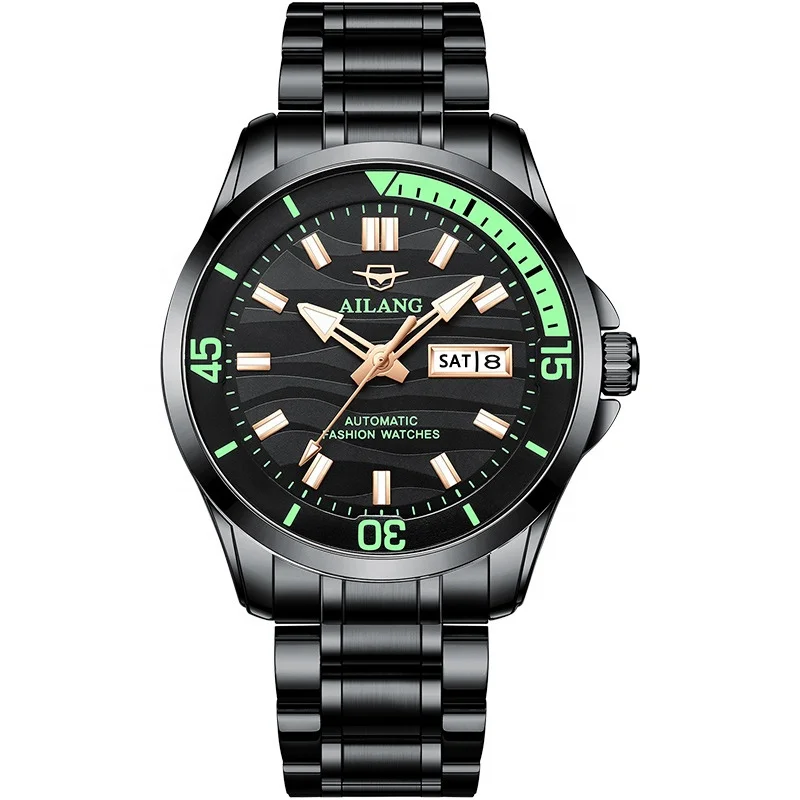 

YD new AILANG automatic mechanical men's watch fashion stainless steel strap sports luxury watch