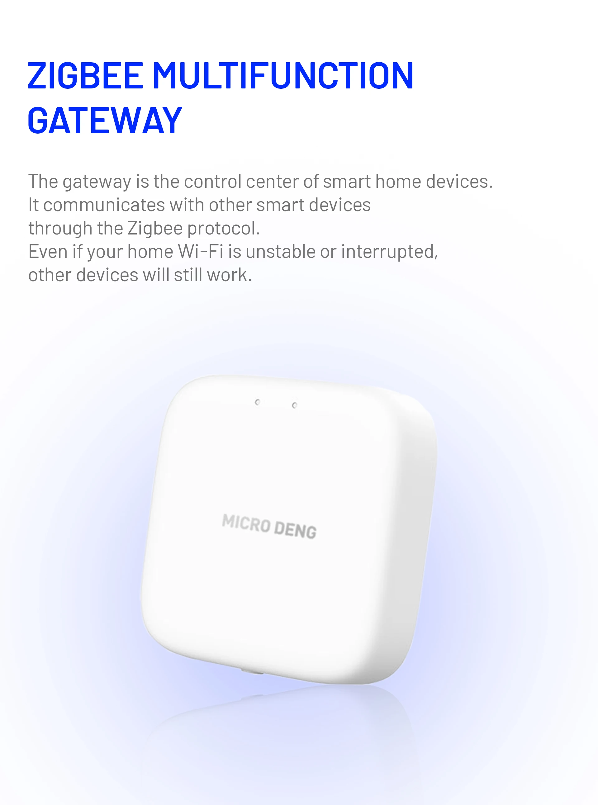 Smart Home Automation multiplied ZigBee Hub WIFI Connection WIFI Tuya gateway - ANKUX.COM