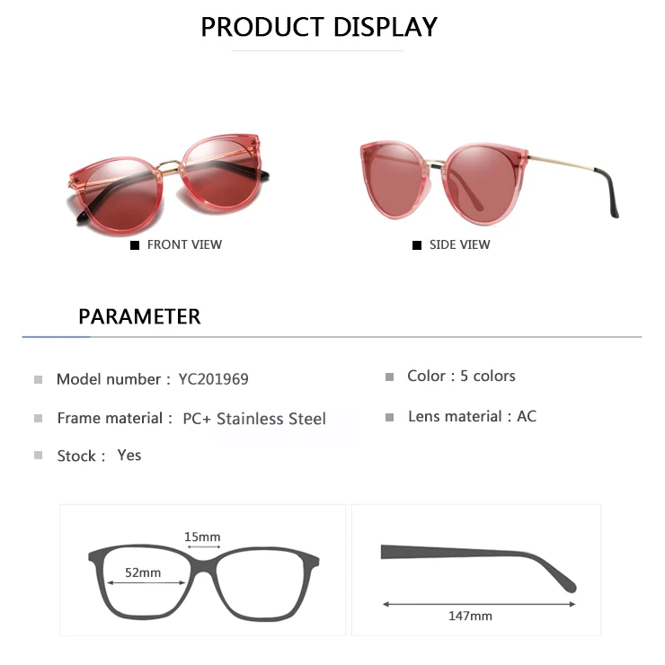 free sample square cat eye sunglasses all sizes-7