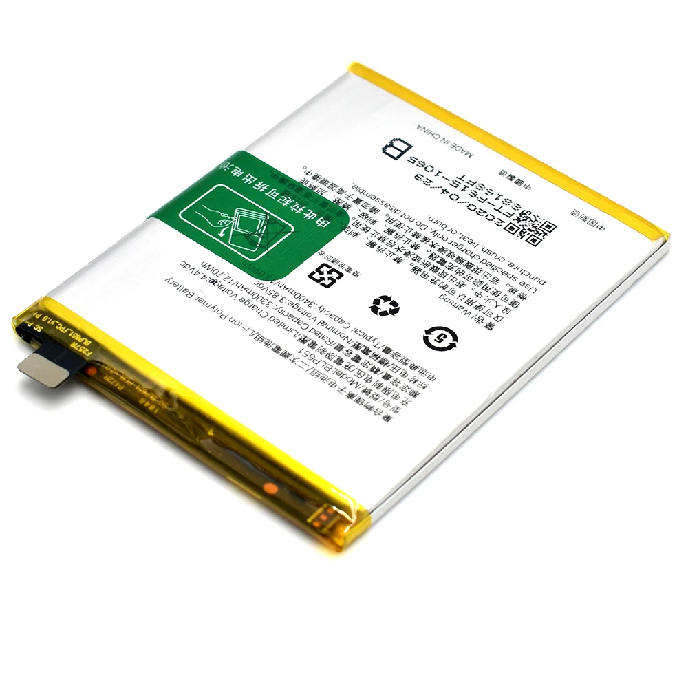 

OEM cellphone rechargeable lithium battery liion for oppo phone battery BLP651 R15 3400mah