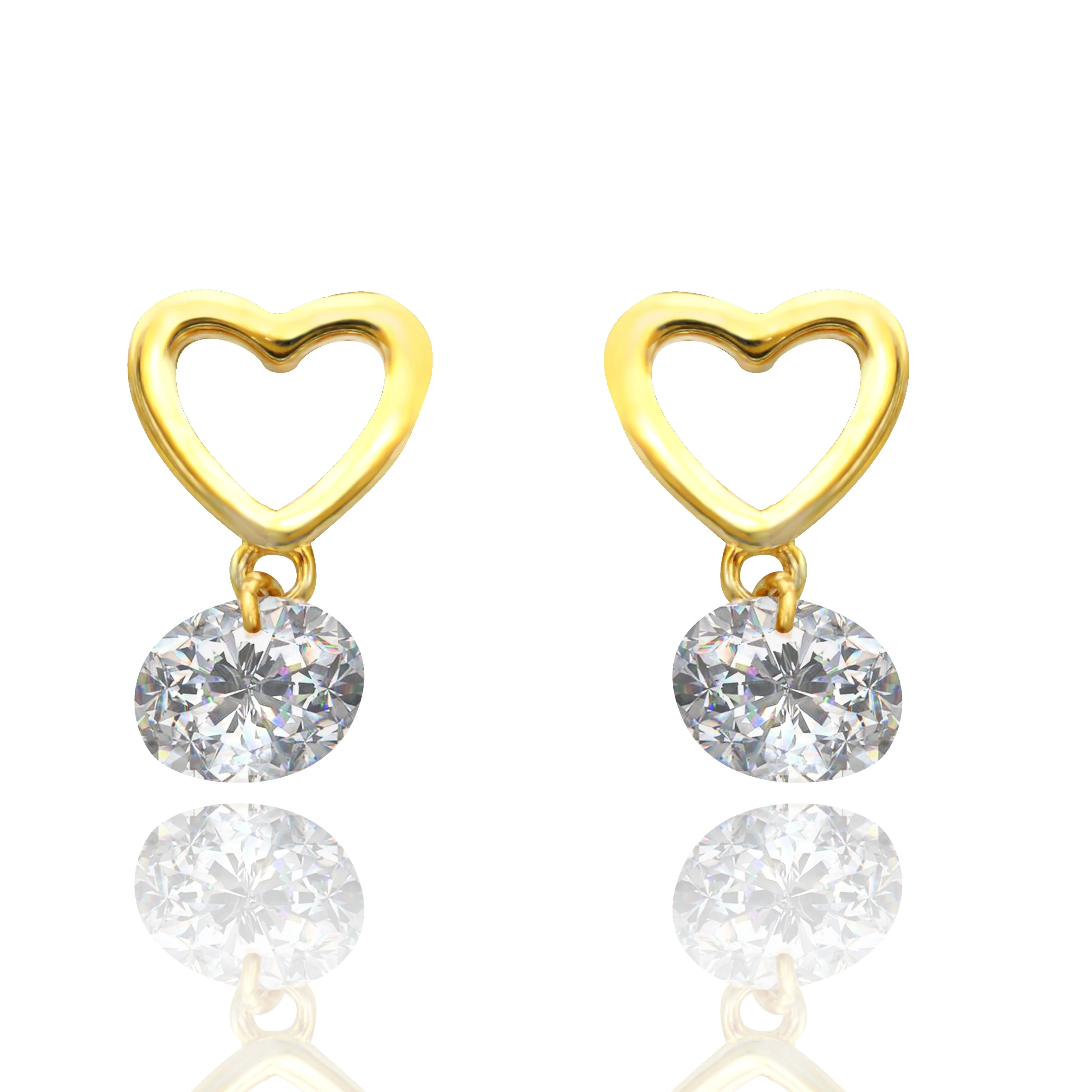 

2019 Wholesale Custom Heart-Shaped Korea Fashionable 925 Silver Earring