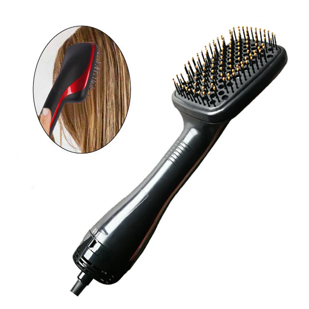 

Custom Logo Hair Straightener Comb Home Electric Hot Combs Ionic Hair Blow Dryer Cepillo Alisador Stijltang Detangler Hair Brush