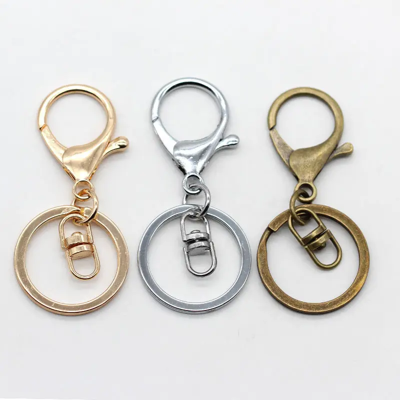 

round shape split key rings swivel parts bulk key chain part for assembly