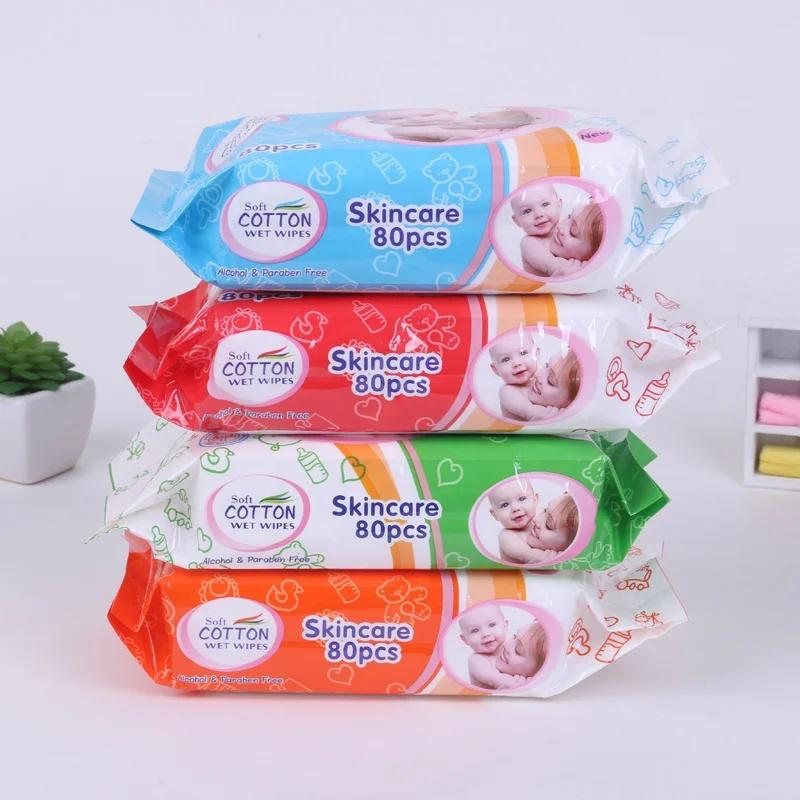 Skin Care Cleaning Flushable Tissue Soft Flushablery Baby Hand Wet Wipes Tissue