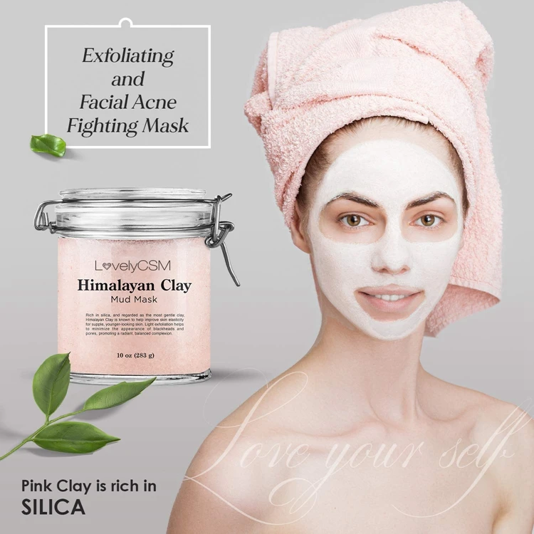 

Corn Starch Extract Moisturize Control Oil Replenish Water Moisten Pink Clay Mask