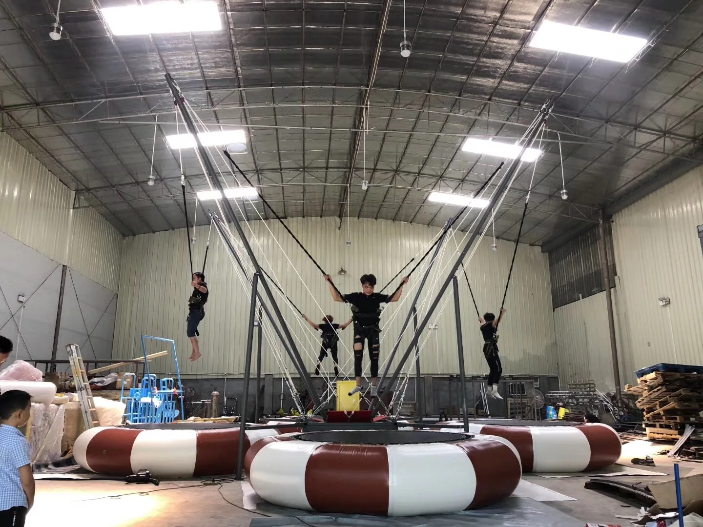 4 En Un Móvil Bungee Trampolín Para Adultos Y Niños Y Calidad