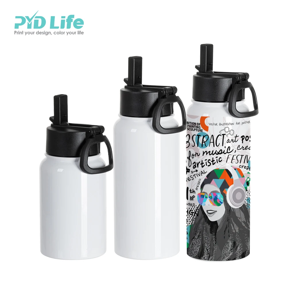 

PYD Life 17 oz 25 oz 30 oz Custom Stainless Steel Blank Sublimation Sport Water Bottles Tumblers Wholesale Bulk with Straw Lid
