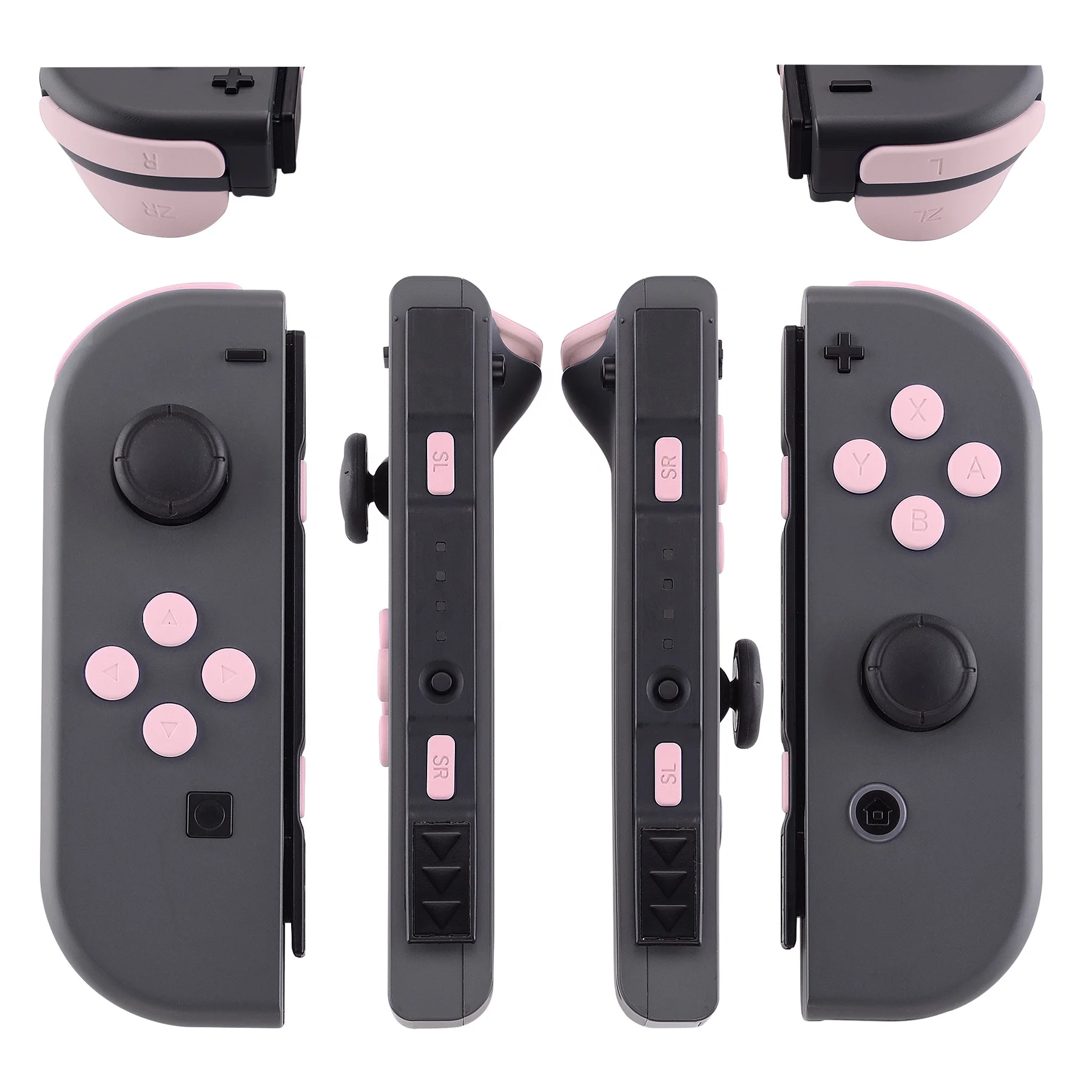 

Pink Action Dpad Home Shooting Joycon Button Full Set Replacement Custom DIY Button Kits For Nintendo Switch & OLED Controller