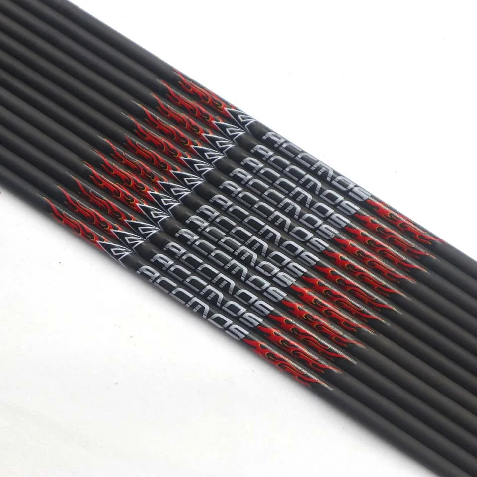 

8.0 mm 32inches ID Spine 300-450 Black Pure Carbon Arrow Shaft bow and arrow Compound Archery Accessory