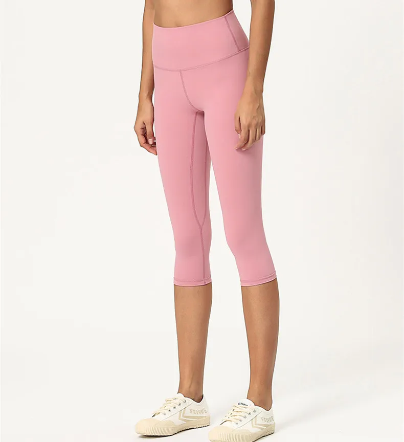 

2020 Custom Logo Wholesale Seamless Exceptional Gym Yoga Sports High Waist Leggings For Women Elastic Joggers Pants