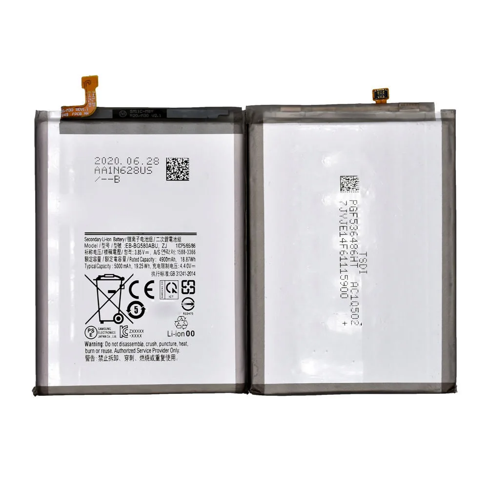 

For Samsung EB-BG580ABU Original battery For samsung galaxy m20 m30 SM-M205F genuine replacement phone battery 5000mah Real