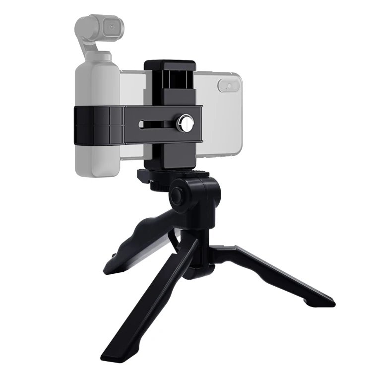 

New Promotion PULUZ Smartphone Fixing Clamp 1/4 inch Holder Mount Bracket with Tripod Mount Kits for DJI OSMO Pocket / Pocket 2